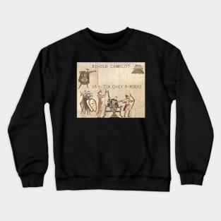 Funny Medieval, Funny Behold The Field, Zero Fucks meme, Humor Dank Meme Crewneck Sweatshirt